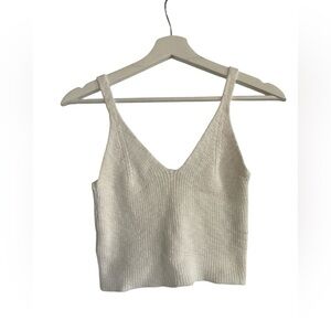 Debut Boho Cream Knit Crop Top | Size S/M